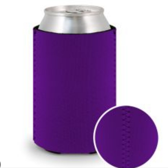 "Sun Sea Salt" Purple Can Beach Cooler Sleeve Coozie - Picture 3 of 5